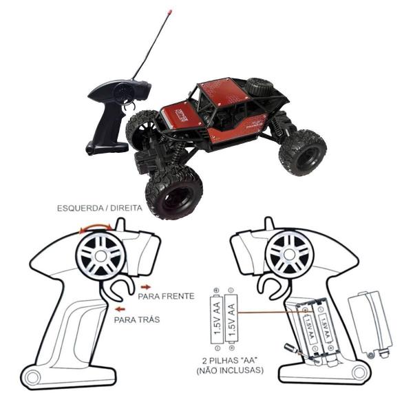 Imagem de Carrinho Infantil Grande Controle Remoto Recarregavel 4X4