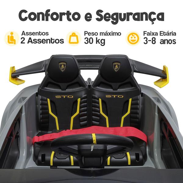 Imagem de Carrinho Infantil Lamborghini Húracan Carro Elétrico 24V Com Luzes E Sons - Zippy Toys