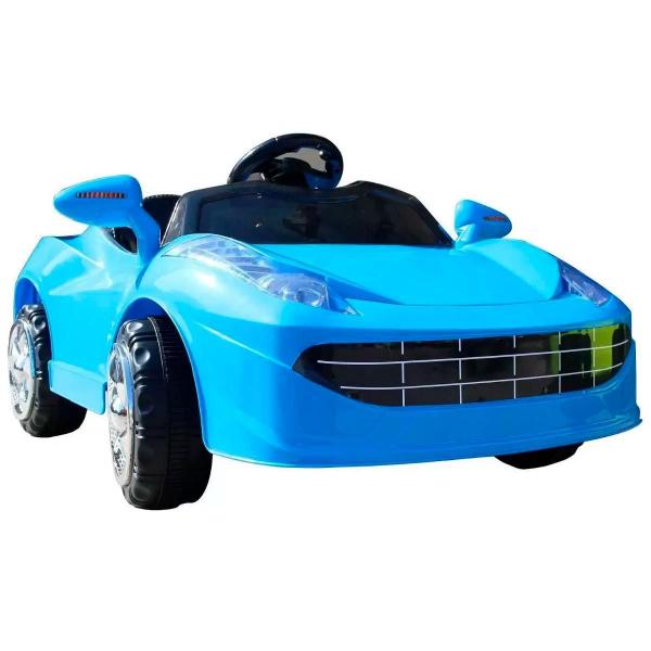 Imagem de Carrinho Infantil Passeio Mini Ferrari Esporte Azul Carro