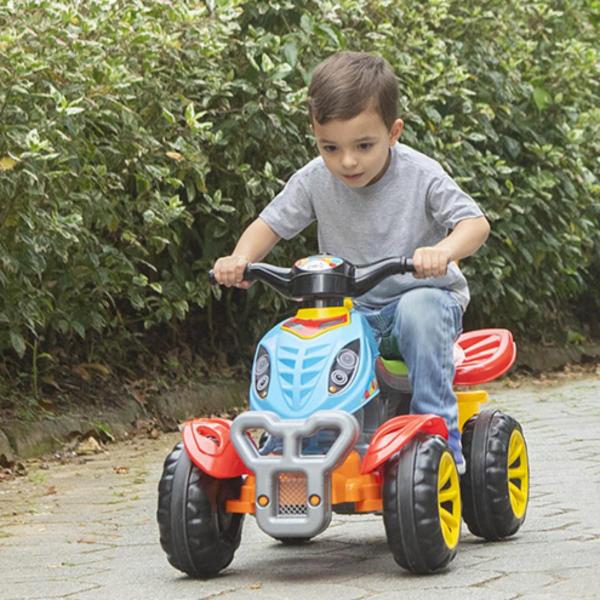 Imagem de Carrinho Infantil Quadriciclo Passeio Com Pedal 2 Em 1 Maral