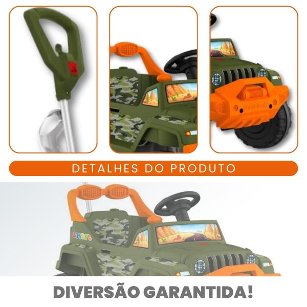 Imagem de Carrinho Infantil Smart Banjipe Passeio e Pedal Brinquedos Camuflado