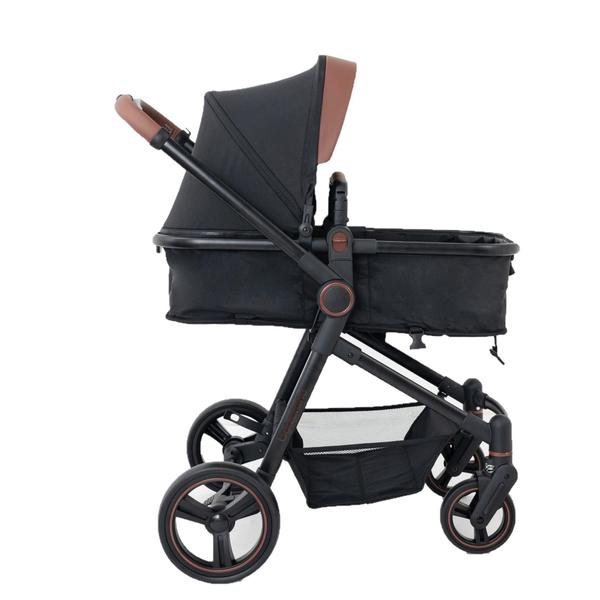 Imagem de Carrinho Ivy Trio Black com Bebê Conforto e Base Galzerano