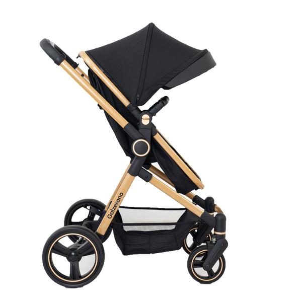 Imagem de Carrinho Ivy Trio Gold com Bebê Conforto e Base Galzerano