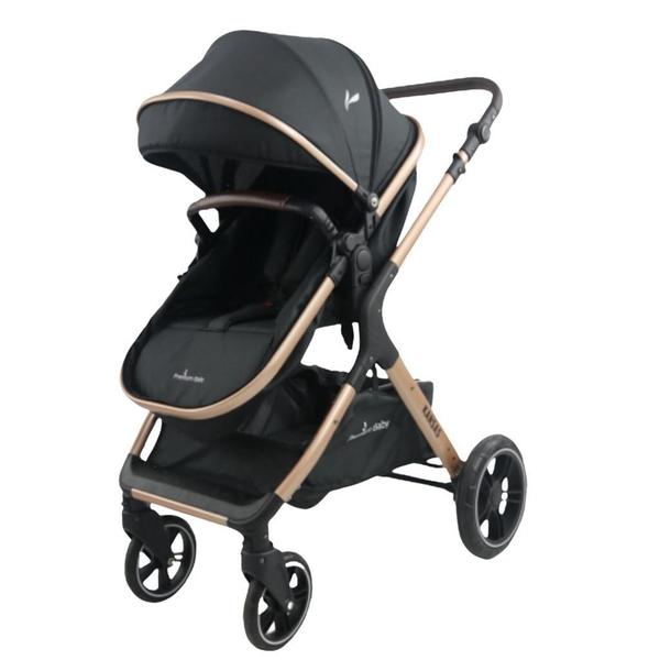 Imagem de Carrinho Kansas Preto Bebê Conforto E Base - Premium Baby