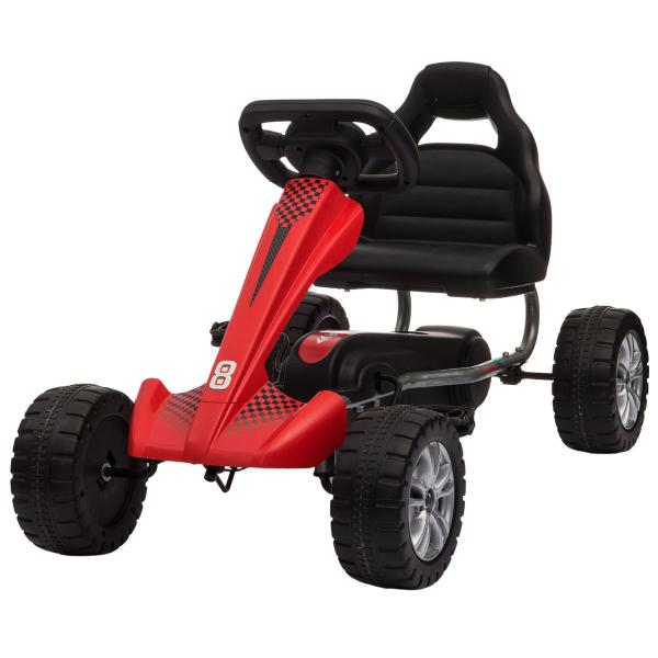 Imagem de Carrinho Kart pedal infantil pedalar vermelho menino menina