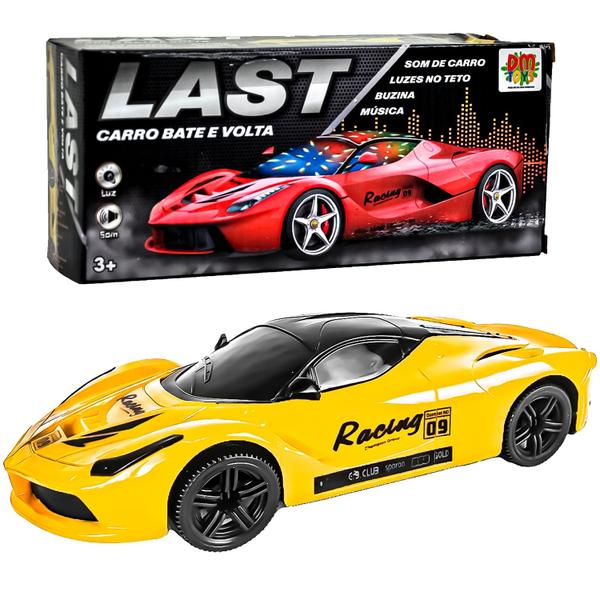 Carrinho Last Bate E Volta Dm Toys Com Som E Show De Luzes 3D Divertido Imagem de Carrinho Last Bate E Volta Dm Toys Com Som E Show De Luzes 3D Divertido