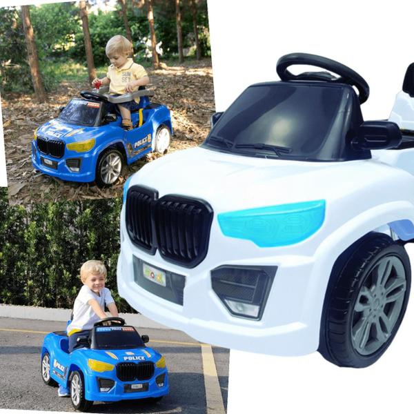 Imagem de Carrinho Maral BM Car Branco de Passeio e Pedal Infantil  30kg