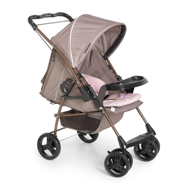 Imagem de Carrinho Milano Rev Ii Cappuccino Rosa 0 A 15 Kg Galzerano