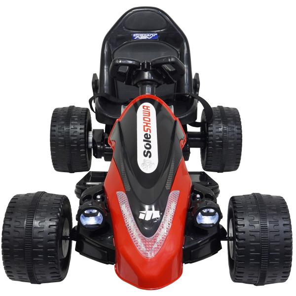 Imagem de Carrinho Mini Kart Elétrico Infantil 6V Carro Car Criança Preto Brinqway Bw-220