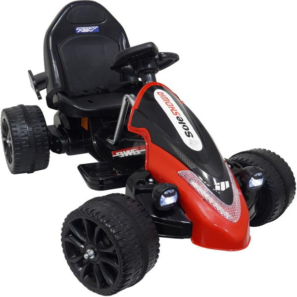 Imagem de Carrinho Mini Kart Elétrico Infantil 6V Carro Car Criança Preto Brinqway Bw-220