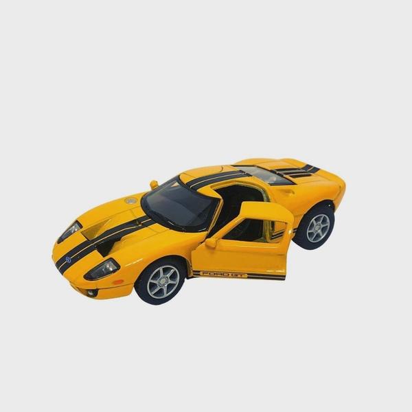 Imagem de Carrinho Miniatura Ferro Ford GT 2006 Escala 1/36 (Amarelo)