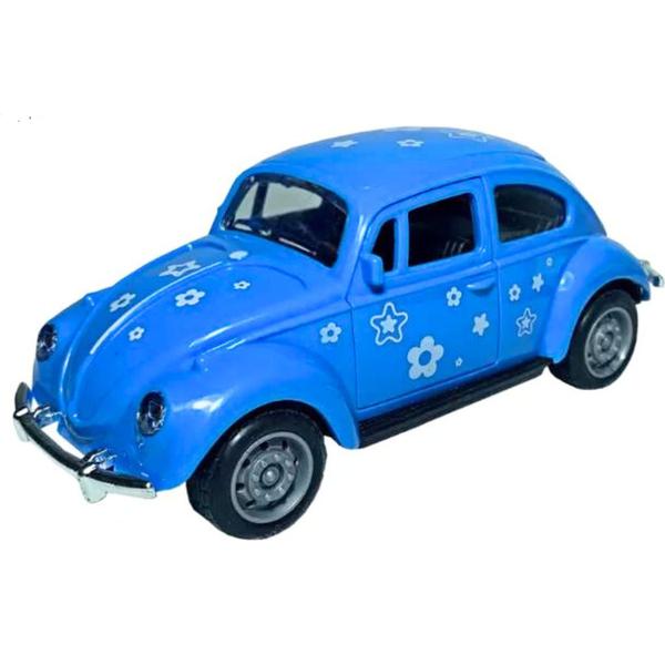 Imagem de Carrinho Miniatura Fusquinha Beatle Azul 989 - Shiny Toys