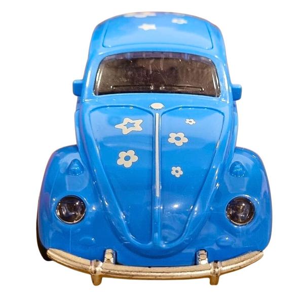 Imagem de Carrinho Miniatura Fusquinha Beatle Azul 989 - Shiny Toys