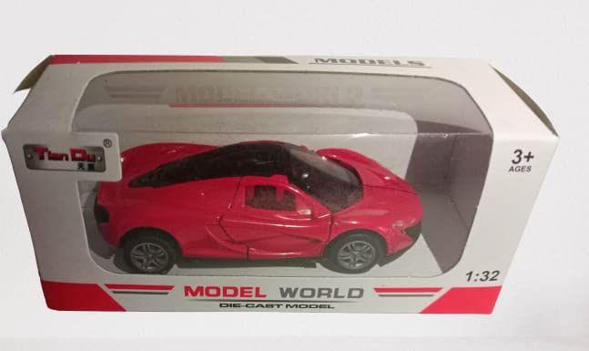 Imagem de Carrinho  Miniatura McLaren Abre Porta Fricção Metal Escala 1:32(Vermelho)