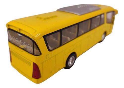 Imagem de Carrinho Miniatura Ônibus De Metal Abre Porta Fricção