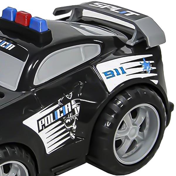 Imagem de Carrinho Miniatura Split Car Na Solapa Policia Bombeiro - Bs Toys