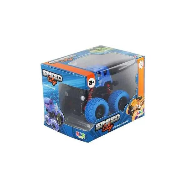Carrinho Monster Speed City R3014 Azul - BBR Toys Imagem de Carrinho Monster Speed City R3014 Azul - BBR Toys