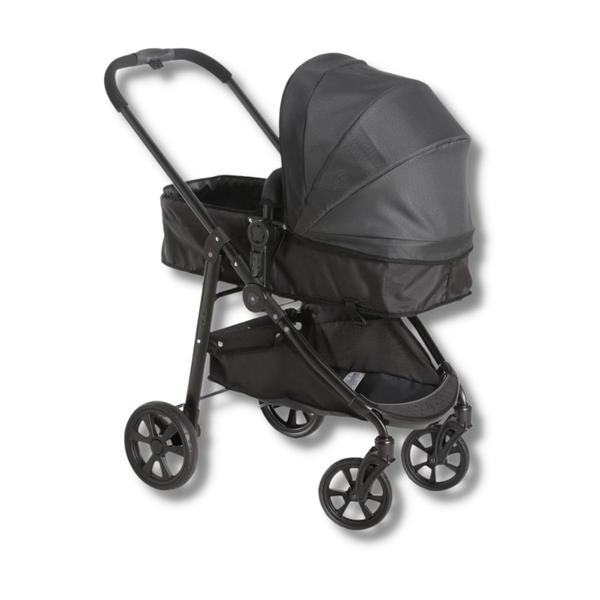 Imagem de Carrinho olympus new black (preto) + bebe conforto grid + base - galzerano