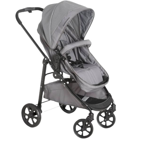 Imagem de Carrinho olympus new gray (cinza) + bebe conforto + base - galzerano