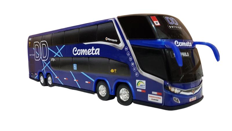 Imagem de Carrinho Ônibus De Brinquedo Cometa DD 1800 G7
