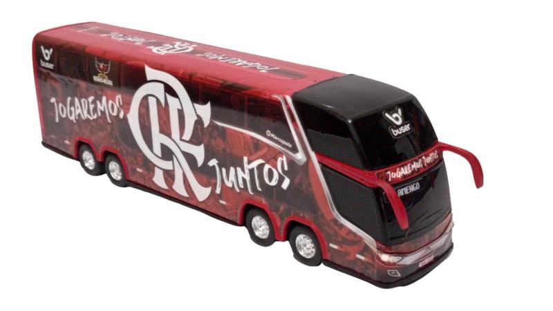 Imagem de Carrinho Ônibus Em Miniatura Flamengo 2 Andares