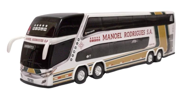 Imagem de Carrinho Ônibus Miniatura Manoel Rodrigues 2 Andares