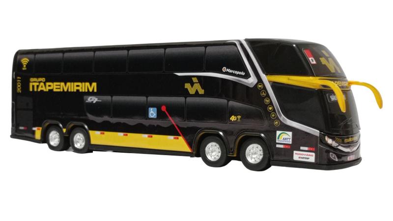 Imagem de Carrinho Ônibus Miniatura Nono Itapemirim 2 Andares