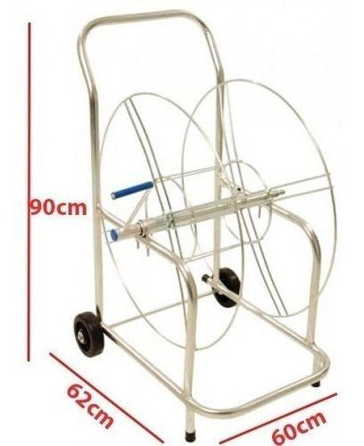Imagem de Carrinho Para Enrolar Mangueira Em Aço Galvanizado