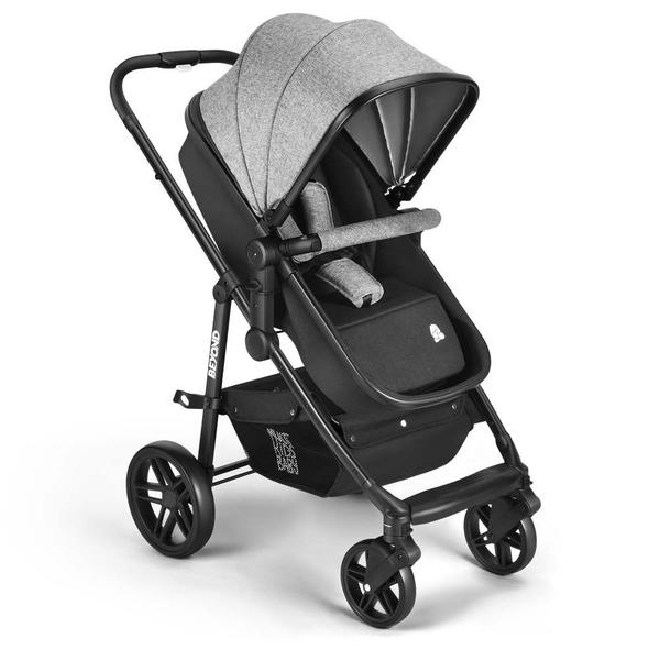 Imagem de Carrinho Passeio Beyond 2 em 1 Assento Moisés 0-15kgs Cinza Multikids Baby - BB429