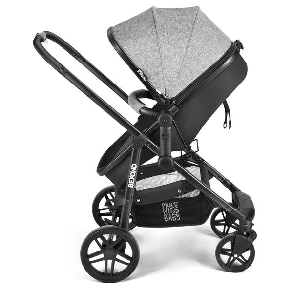 Imagem de Carrinho Passeio Beyond 2 em 1 Assento Moisés 0-15kgs Cinza Multikids Baby - BB429