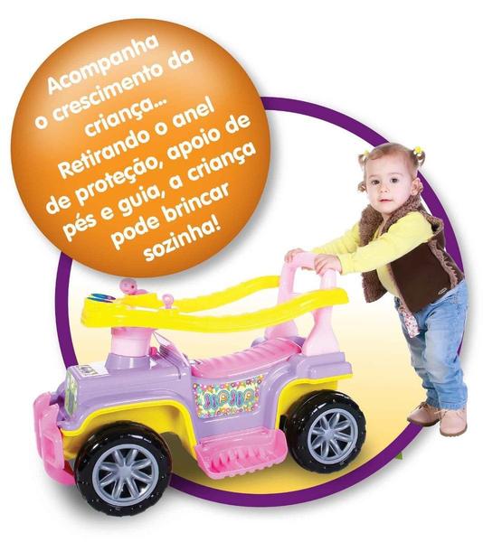 Imagem de Carrinho Passeio E Andador Infantil Jip Jip Menina - Maral