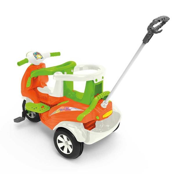 Imagem de Carrinho Passeio e Pedal Calesita Moto Duo Ref.1037 - Laranja