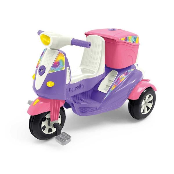 Imagem de Carrinho Passeio e Pedal Calesita Moto Uno Ref.1036 - Rosa