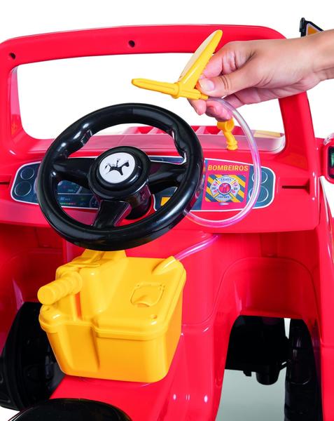 Imagem de Carrinho Passeio E Pedal Diipi Bombeiro - Calesita