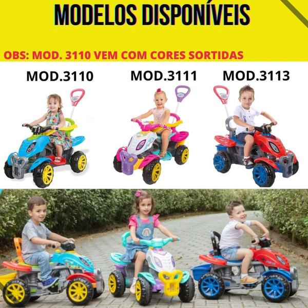 Imagem de Carrinho Passeio Menina menino infantil Quadriciclo De Empurrar Presente