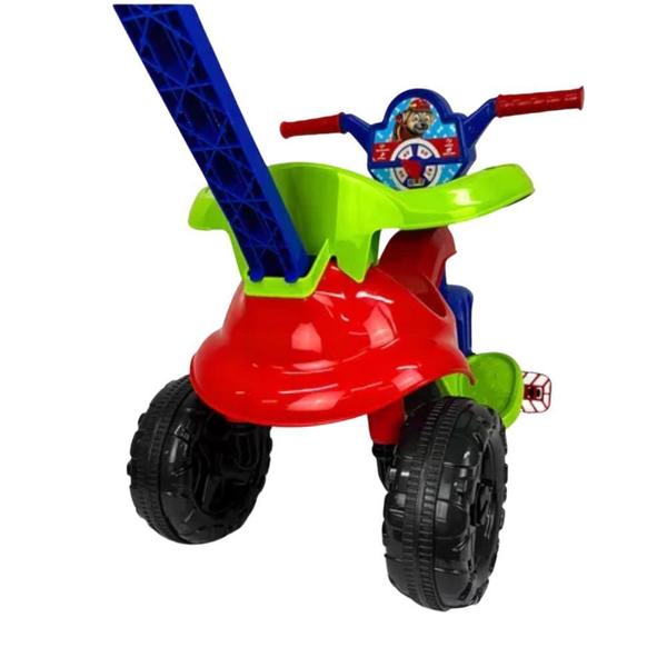 Imagem de Carrinho Passeio Pedal Haste Infantil Triciclo Dog Vermelho