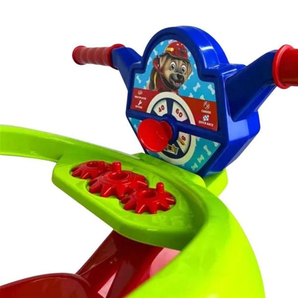 Imagem de Carrinho Passeio Pedal Haste Infantil Triciclo Dog Vermelho