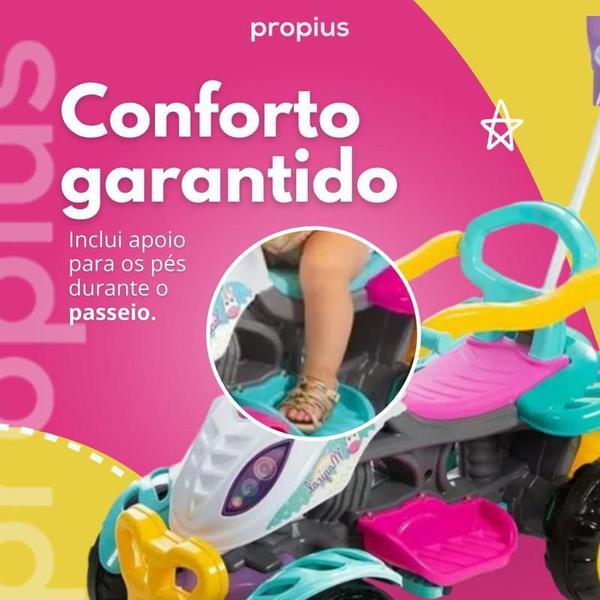 Imagem de Carrinho Passeio Quadriciclo Infantil Menina Passeio
