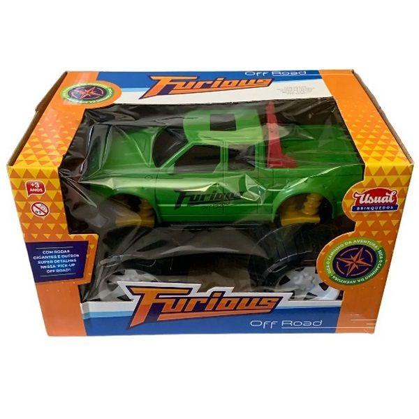 Imagem de Carrinho PICK-UP Furious Verde Usual 644