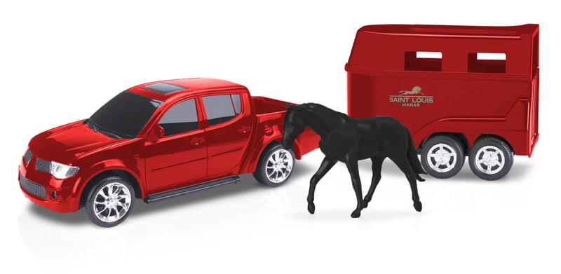 Imagem de Carrinho Pick-up Rx L200 Haras - C/ Cavalo - Roma Brinquedos