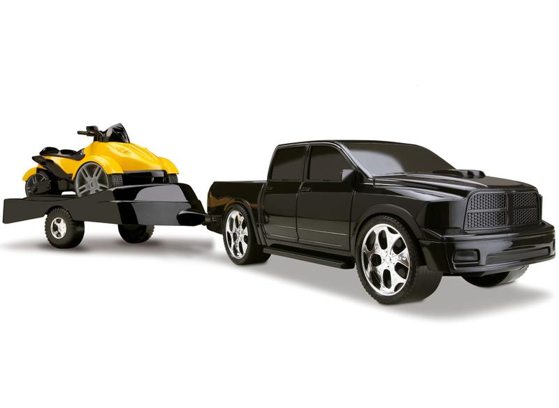 Imagem de Carrinho Pick Up Scorpion Dodge Ram Com Triciclo Fricção - Silmar Brinquedos