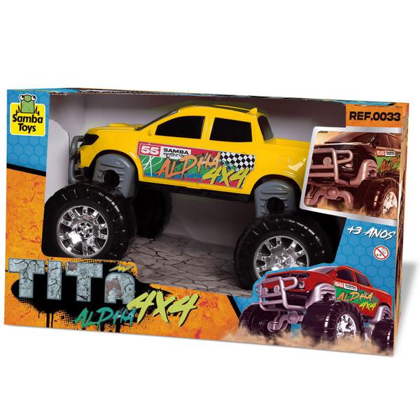 Imagem de Carrinho Pick Up Titã Alpha Monster Truck 4x4 - Samba Toys