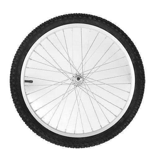 Imagem de Carrinho Pipoca Simples Aço Carbono Branco Rodas de Bicicleta e Toldo BL32RB/T Cefaz