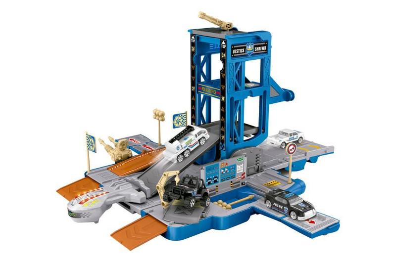 Imagem de Carrinho Playset Garagem Car 2 em 1 Força Policial - Fenix