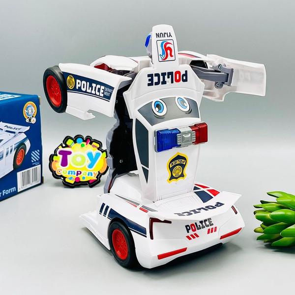 Carrinho Polícia 2 em 1 Autobots Bate E Volta C/ Luz E Som - Toy King Imagem de Carrinho Polícia 2 em 1 Autobots Bate E Volta C/ Luz E Som
