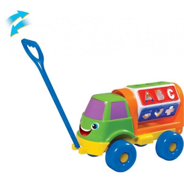 Imagem de Carrinho Puxar Caminhão Infantil Grande Brinquedo Educativo Didático1 Ano