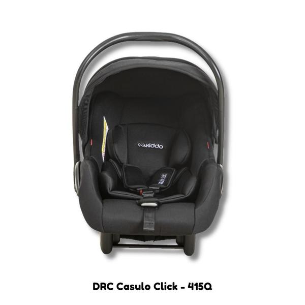 Imagem de Carrinho quantum melange + bebe conforto casulo click preto (415q) + base isofix - kiddo