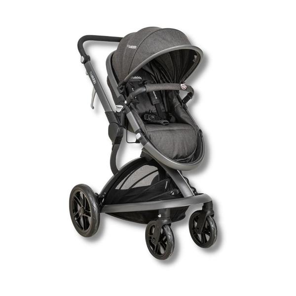 Imagem de Carrinho quantum melange + bebe conforto casulo click preto (415q) - kiddo