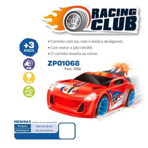 Imagem de Carrinho Racing Club  Supersônico  ZP01068 - Zoop Toys