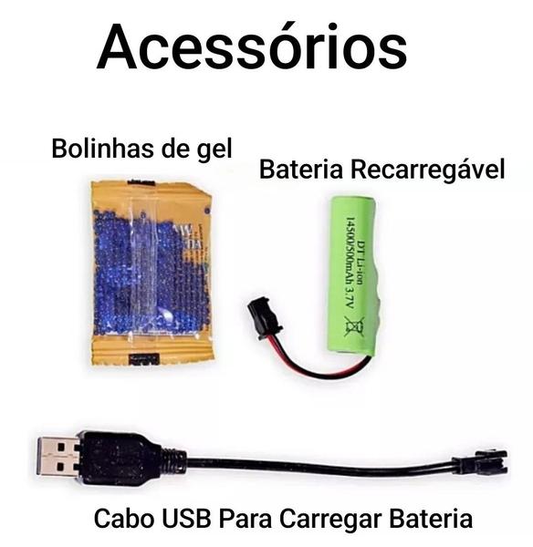 Imagem de Carrinho Recarregável Atira Bolinhas de Gel Com Controle Remoto